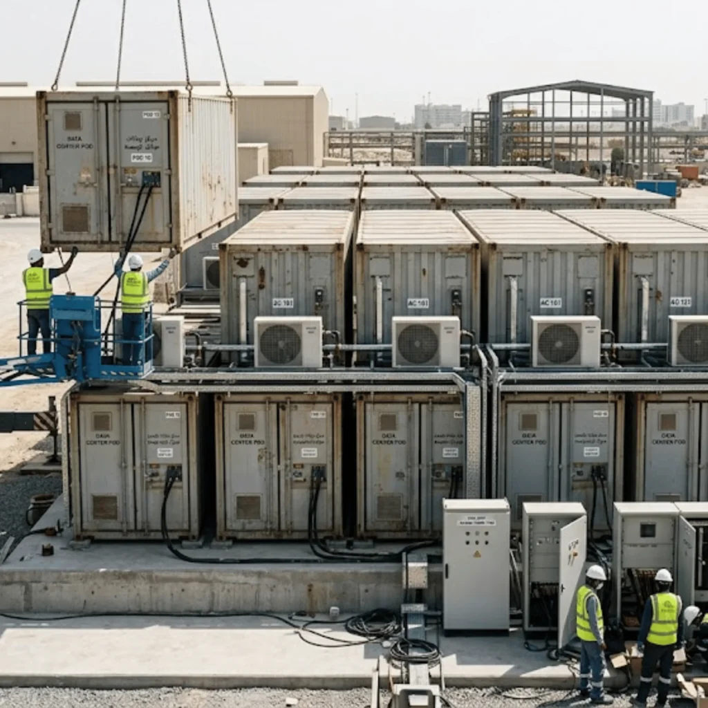 Modular Single & Multi Pod Data Centers UAE | PodTech